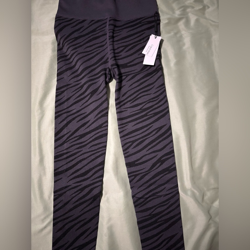 Calvin Klein Performance Black and Dark Gray Yoga Pants